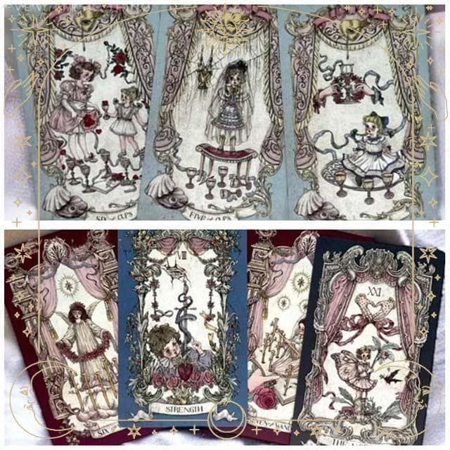 【正規品タロットカード】レトロ＆華麗ヨーロピアンバロックの世界✨魔術師城のデッキ