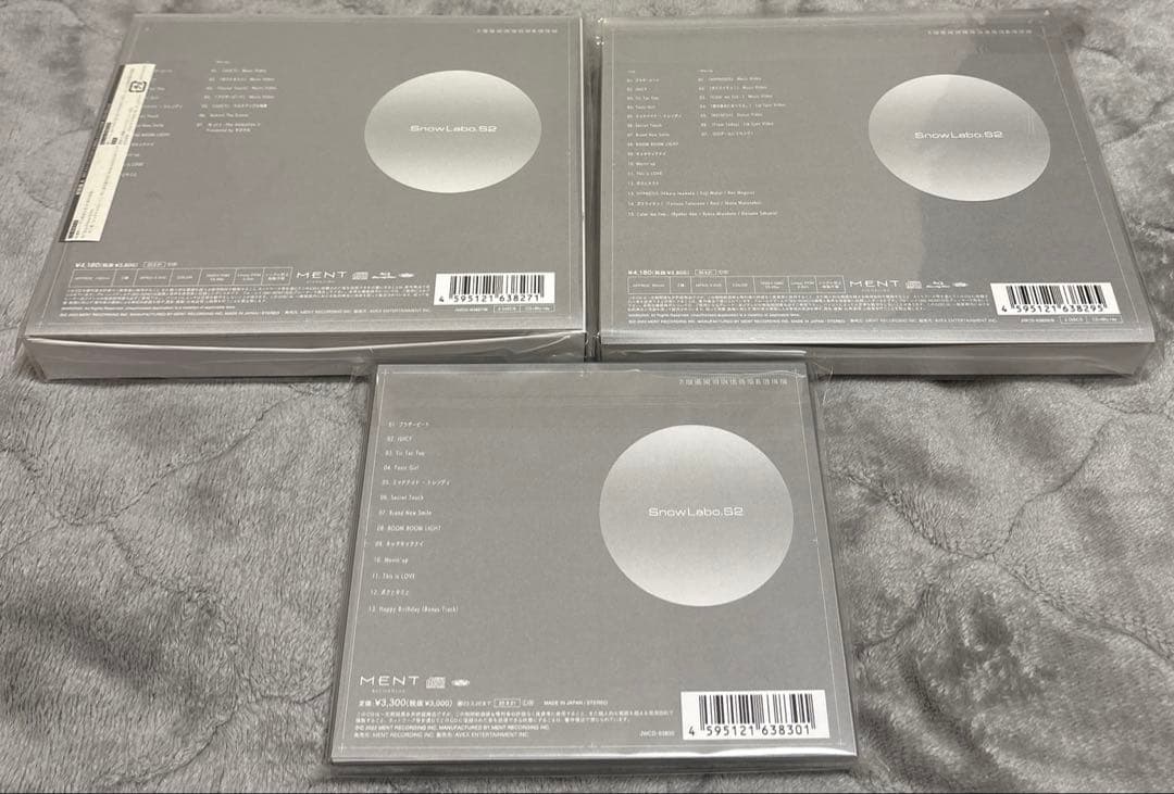 スノーマン 3枚セット×6