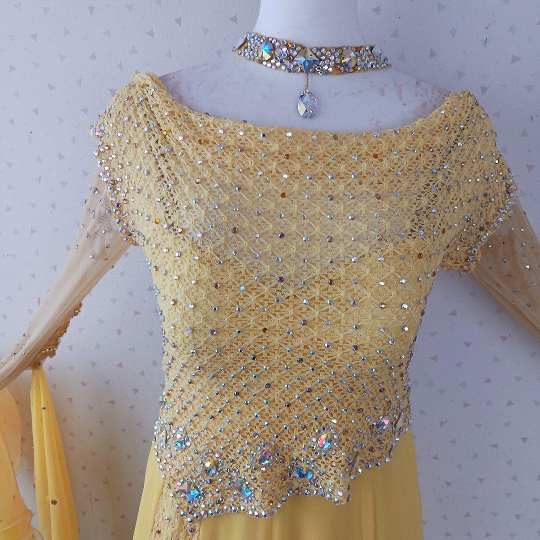 社交ダンス用イエロードレス