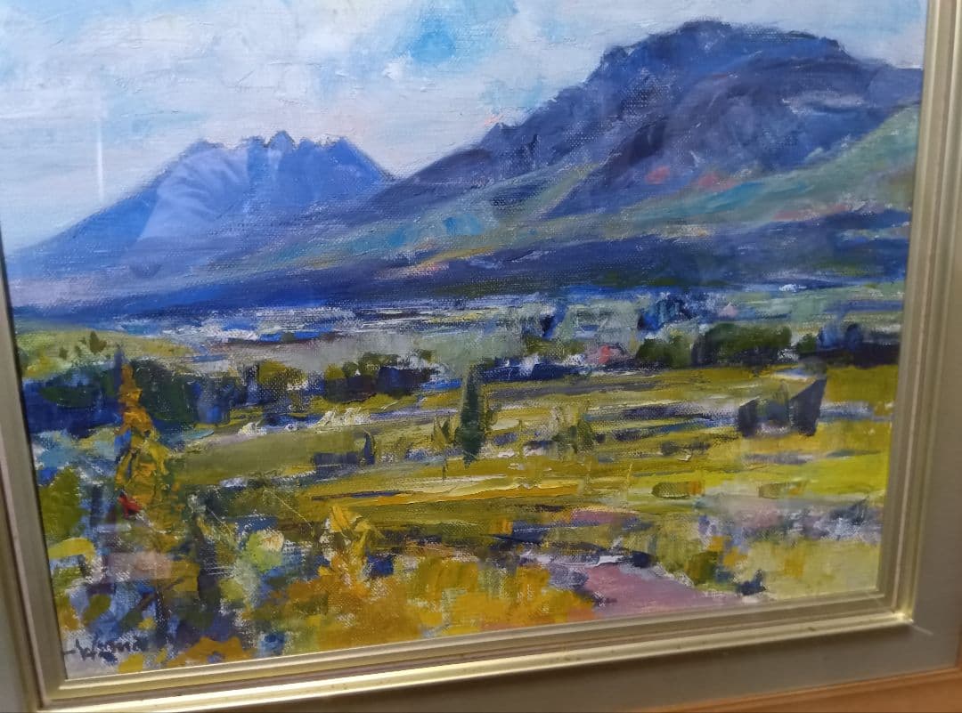 サインは２枚目にあります写真12枚です直筆油彩です