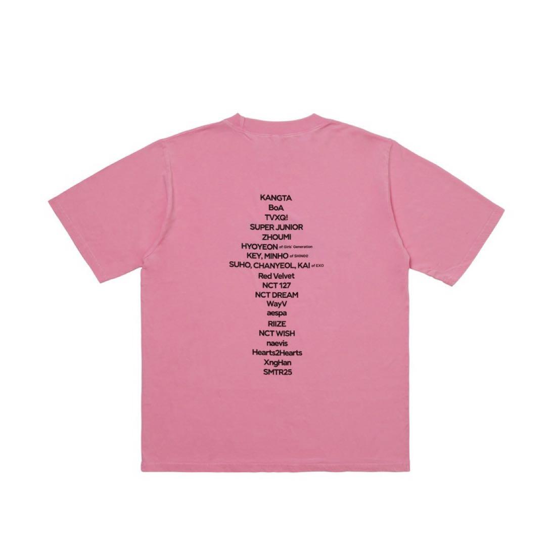 SMTOWN Tシャツ ピンク Lサイズ