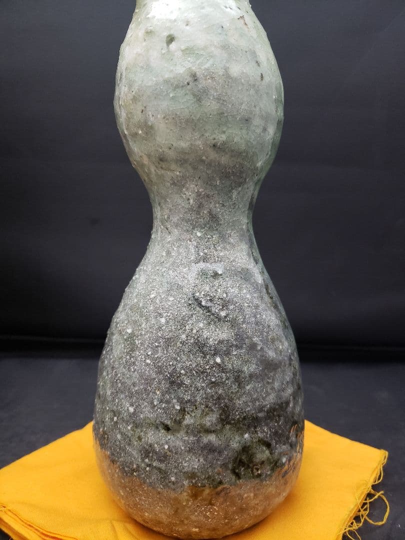 古谷和也　伊賀　瓢花入　花器　信楽　共箱