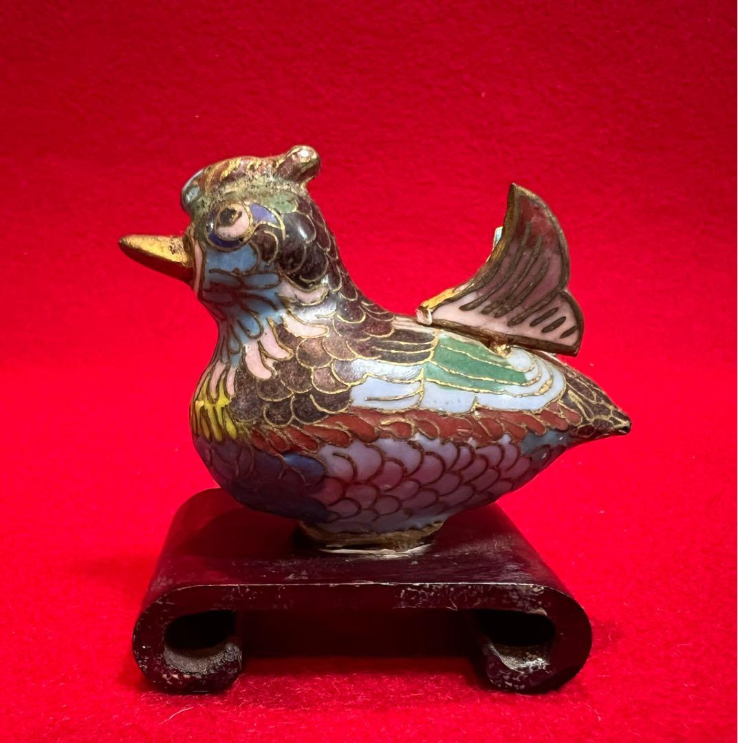 中国美術 古玩 景泰藍 七宝焼 置物 大吉大利