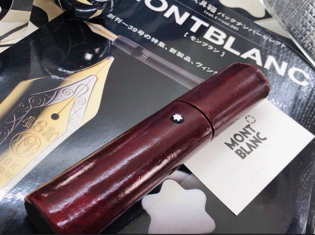 モンブラン　★巨匠ロマノメイのハンドメイド一生物★フローレンス製ペンポーチの逸品