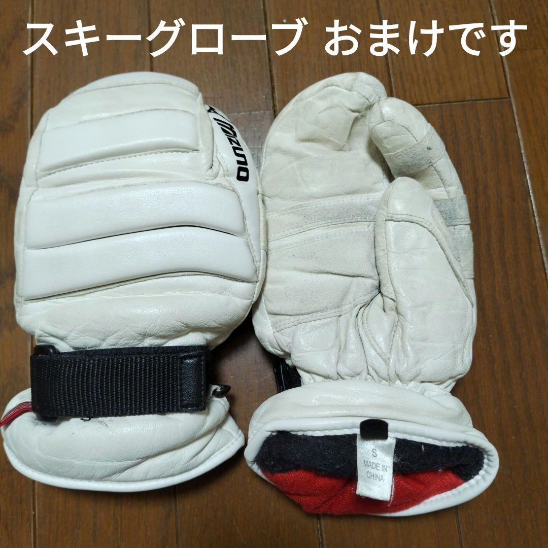 OGASAKA スキーウェア(デサント製)　上XS　下S　ホワイト×ブルー