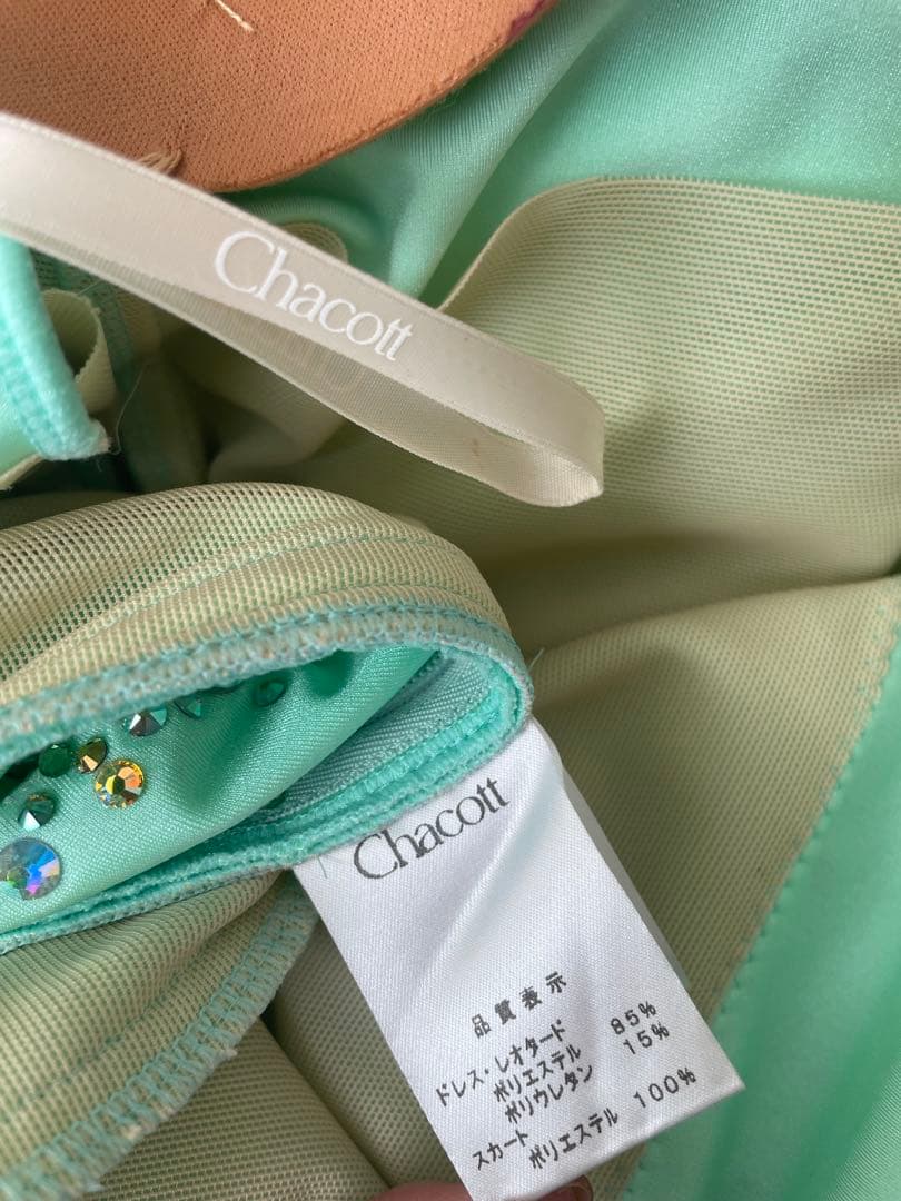 社交ダンス 【Chacott】スタンダードドレス ミントグリーン⭐️オーダードレス