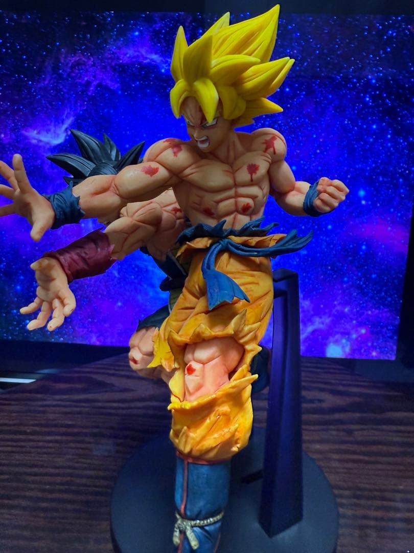 【ドラゴンボール】孫悟空&バーダック　親子かめはめ波リペイント