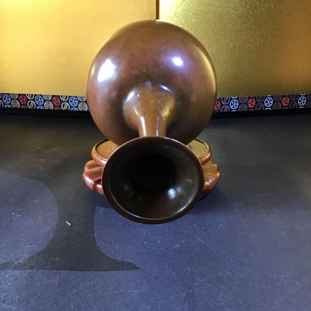 古銅鶴首瓶　　　　　　z2