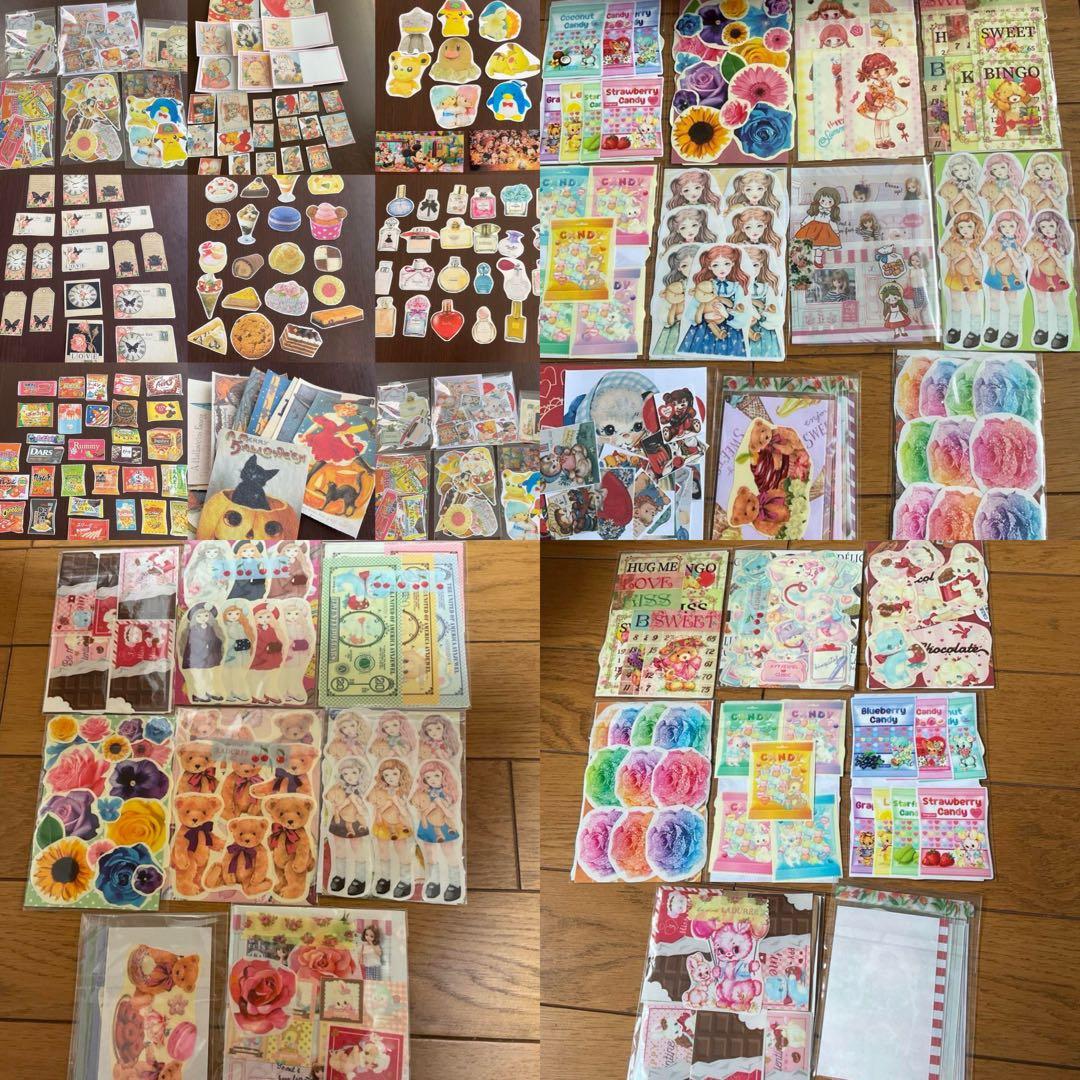 海外文具特大まとめ売り2●新品●コラージュ素材大量★大容量セット