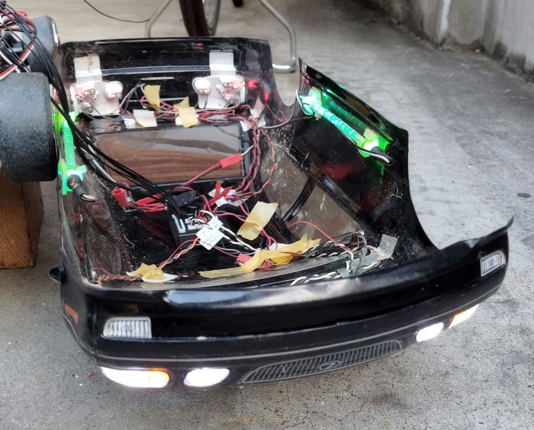 タミヤ TT-01 Type-E仕様？ アリスト　ボディ 電飾付き　ラジコン