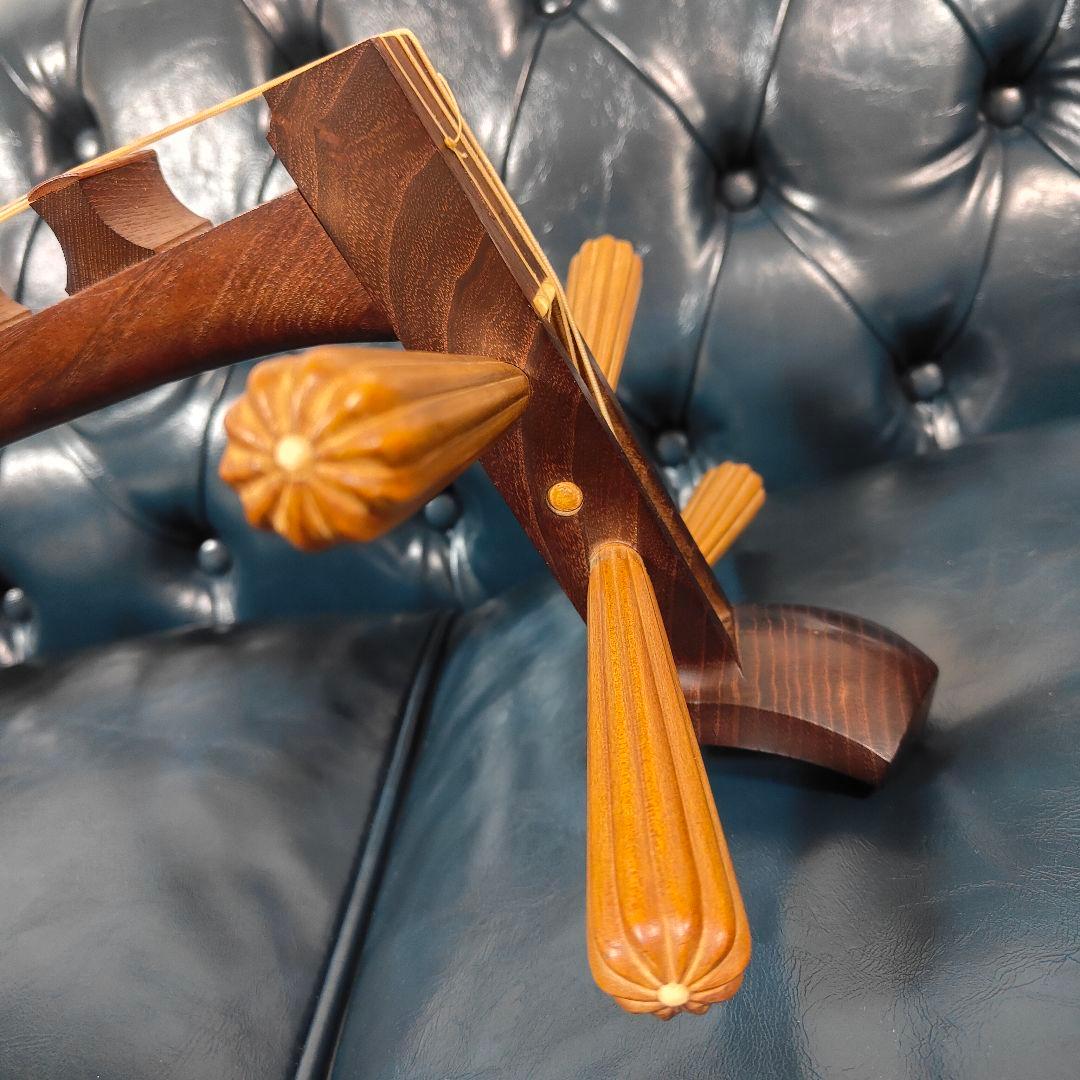 ​現状品 和楽器 琵琶 四絃五柱 撥弦楽器 伝統工芸品 弦楽器