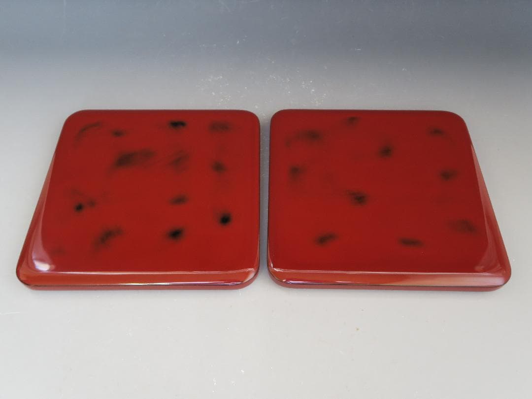 【輪島塗】根来研出 五段重 堅牢優美 徳野漆器店 朱塗 蓋二枚付 天然木 共箱