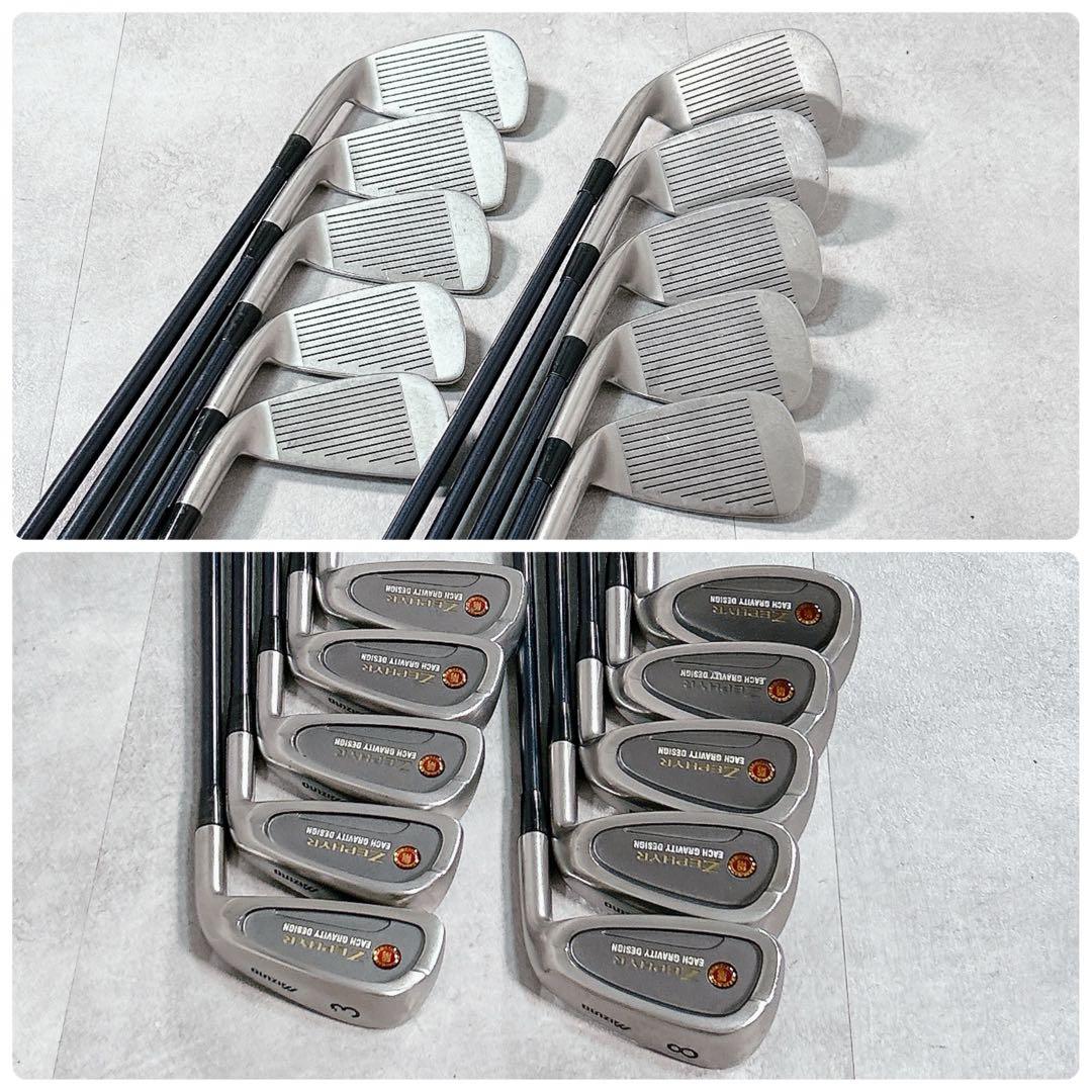 V300 ミズノ ZEPHYR メンズ ゴルフ クラブ フルセット 豪華 青