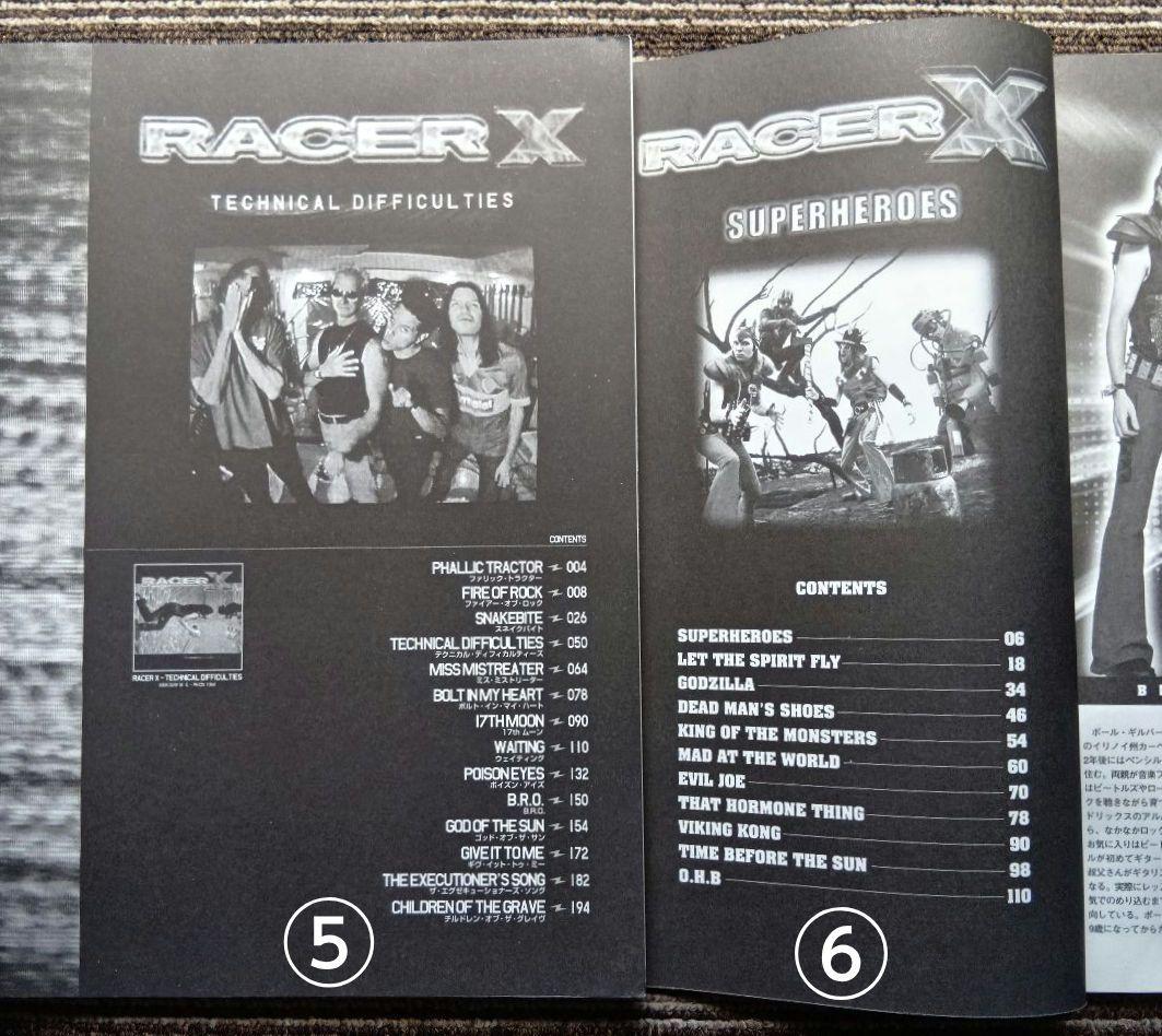 Racer X スコア レーサーX 楽譜 ポール・ギルバート