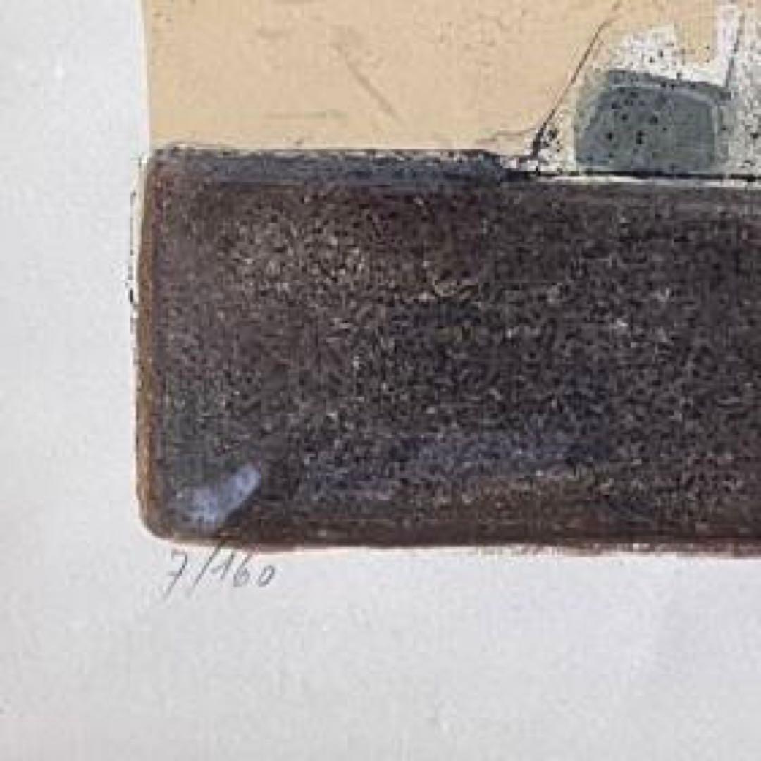 アンドレ・ミノー　リトグラフ 船 直筆サイン有り　額付き　25.1.29-2