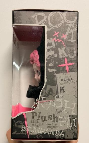 SKULLPANDA ぬいぐるみ 黒・ピンク