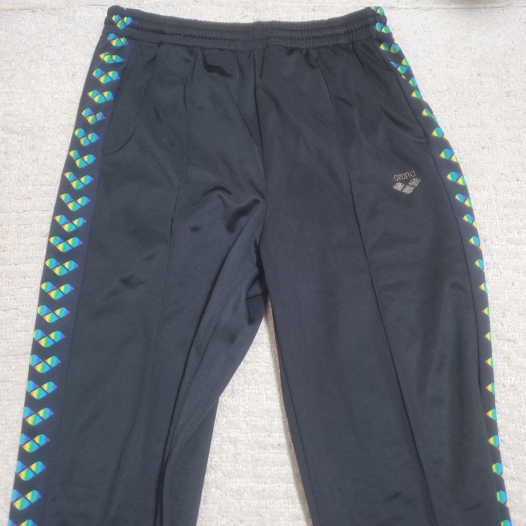 【美品】arena　トラックジャケット&パンツ　ブラック　日本製　L&XLサイズ