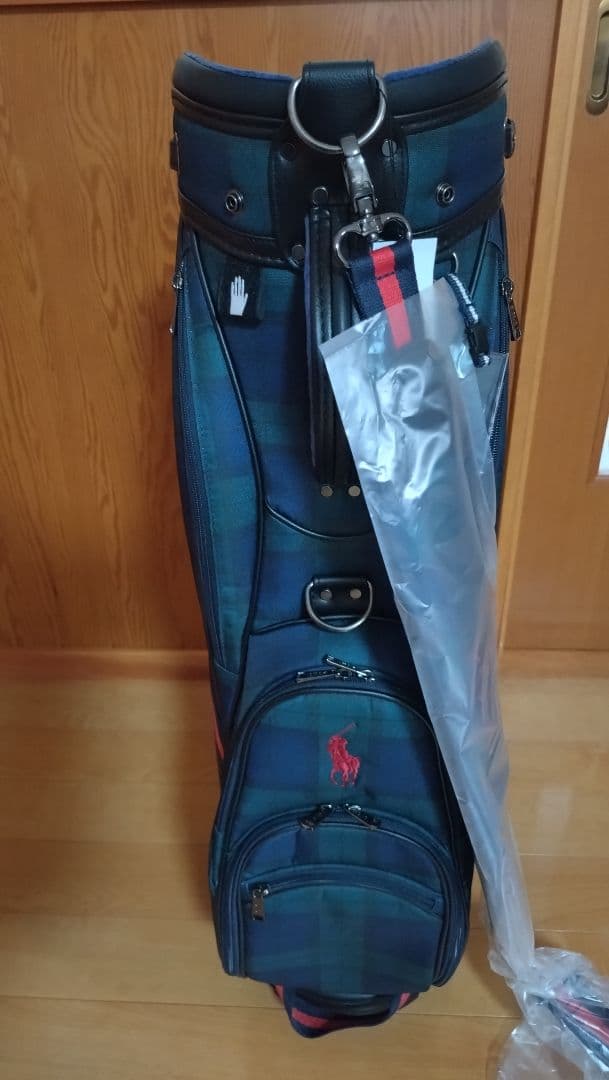 ポロ ラルフローレン　キャディバッグ　ブラックウォッチチェック