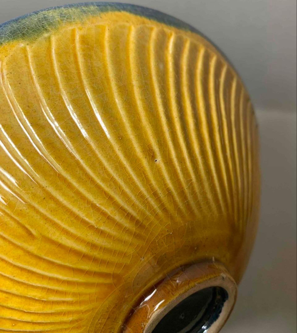 中国 三彩唐子図碗　f2250207