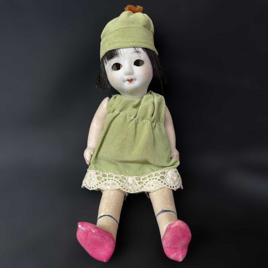 サクラビスクドール　アンティーク　大正ロマン　市松人形　人形 サクラビスク