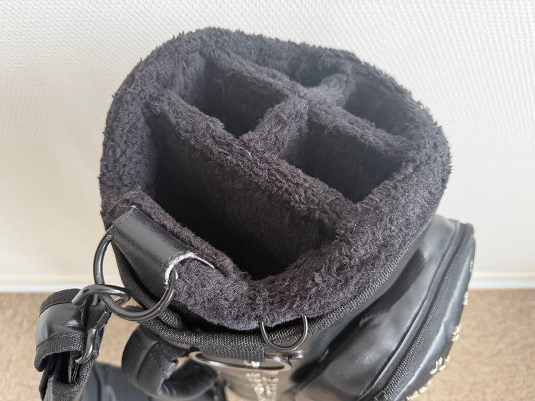 V12 STAR STUDS キャディバッグ　超希少なブラック&シルバースター