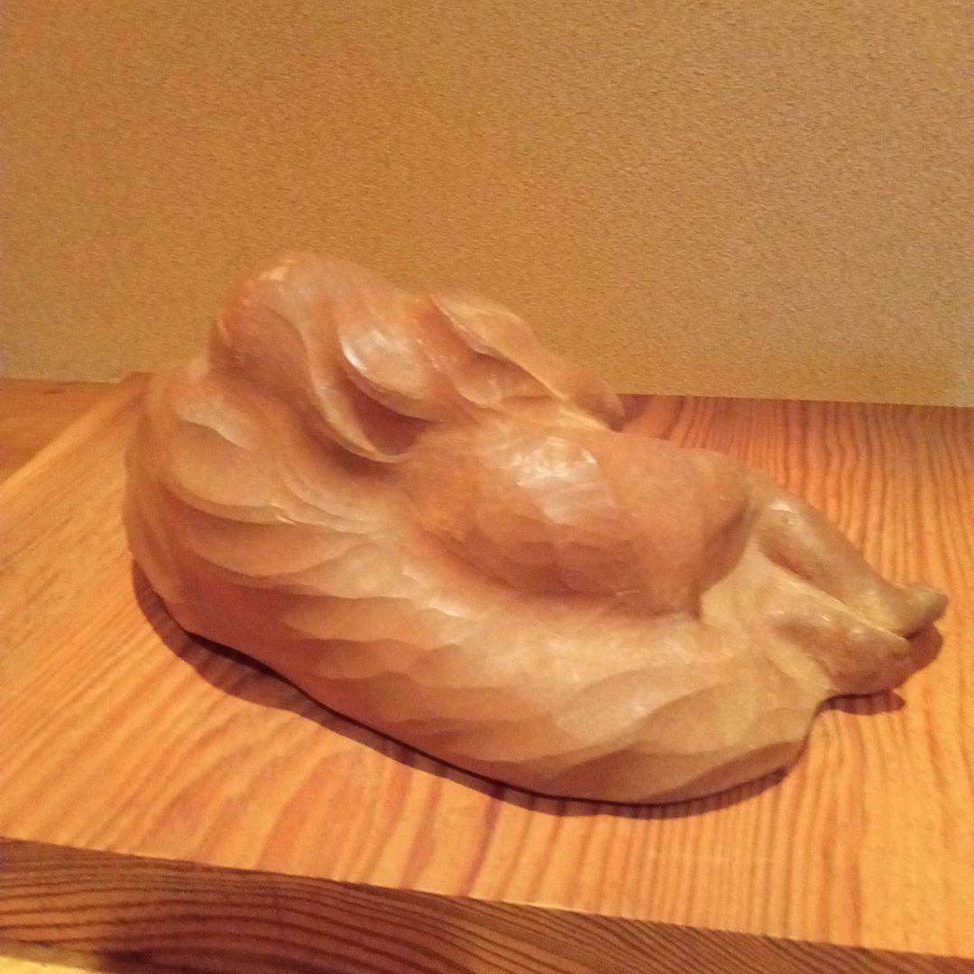 【真作】木彫 石本暁海 ( 師: 米原雲海 )