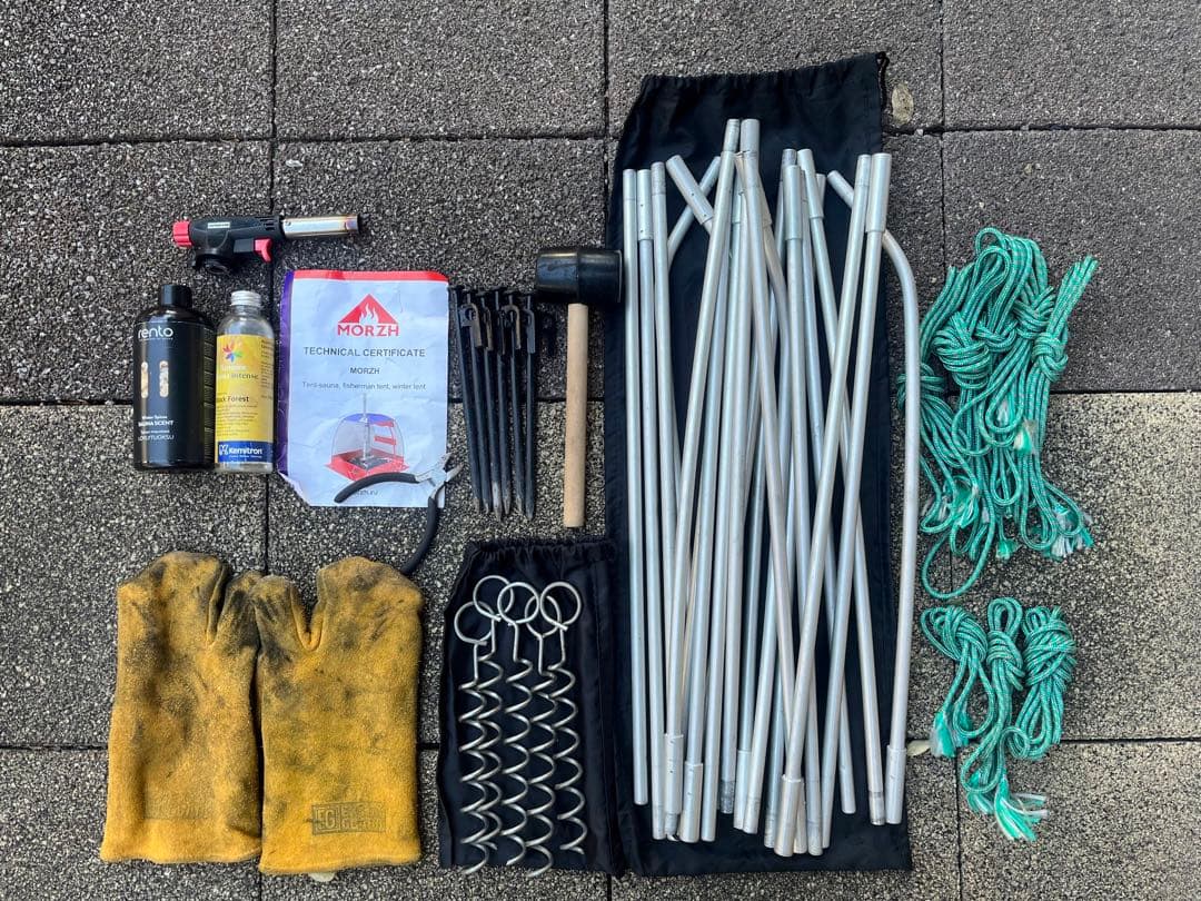 【MORZH（モルジュ ）】Sauna Camp 購入品　ストーブ＆付属品