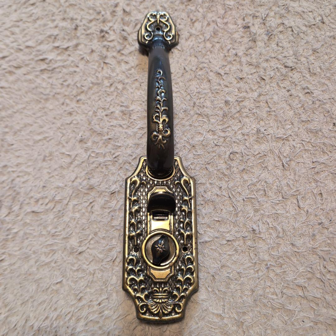 真鍮アンティーク ドアハンドル一式