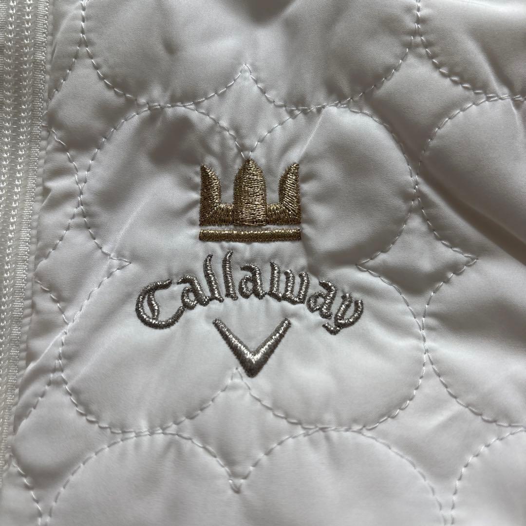 キャロウェイ リバーシブルダウンジャケット　裏花柄 6WAY 袖着脱可 Sサイズ