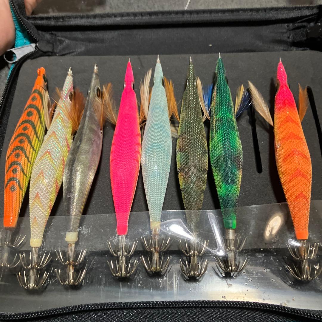 エギ24本セット　大手メーカー品のみケース付き。