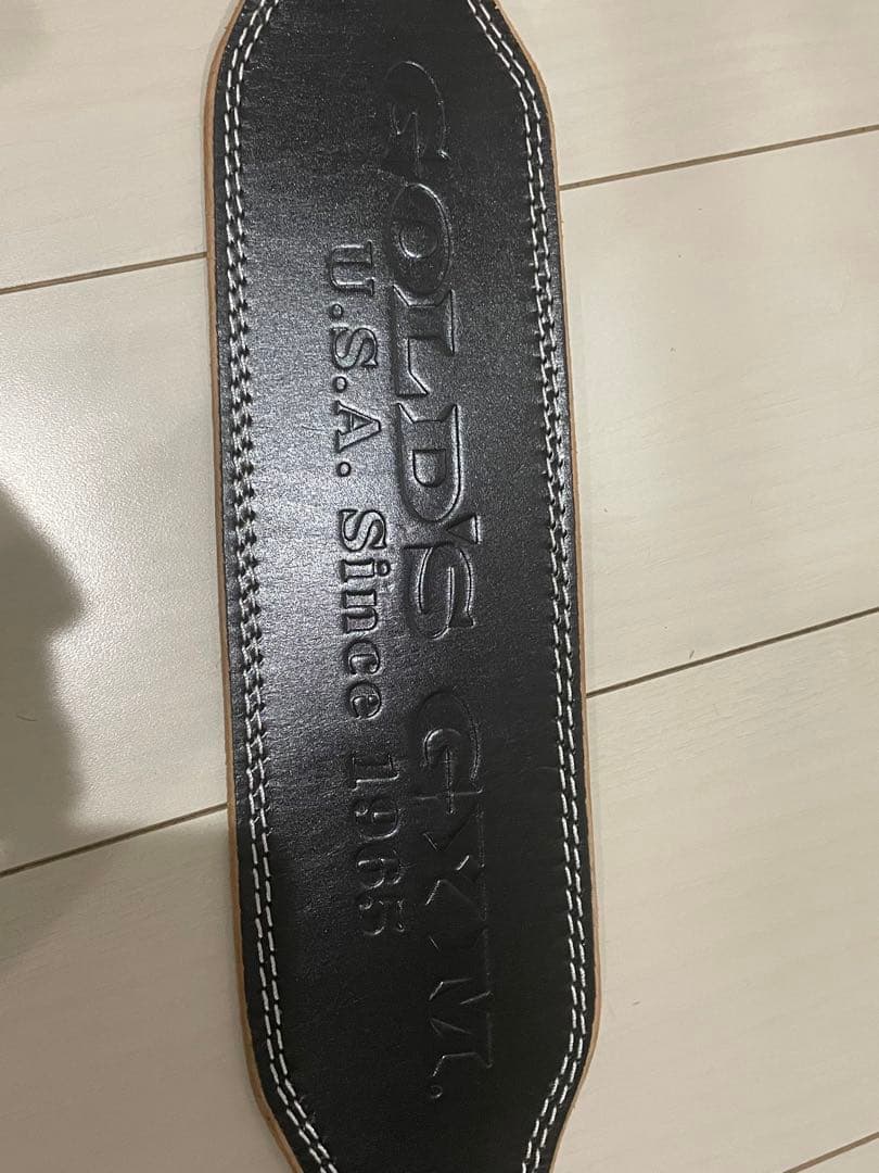 ゴールドジム(GOLD'S GYM) EXレザーベルト パワーベルト Mサイズ