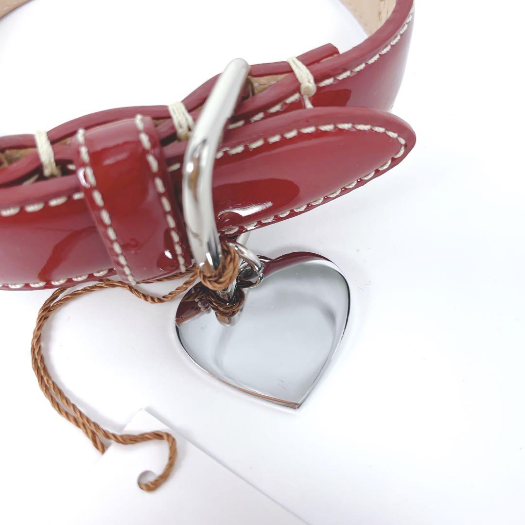 Ayu★mi 様:::COACH 犬用首輪 XS 未使用タグ付 レッド パテント