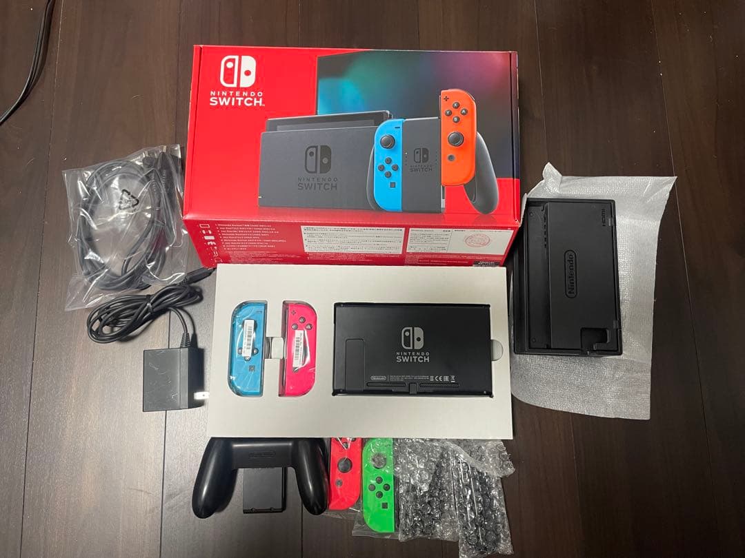 Nintendo Switch 本体 箱付　ソフトセット