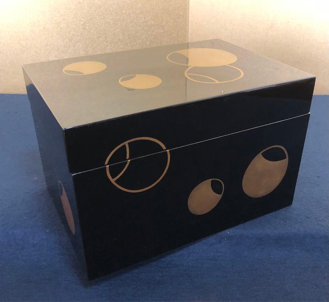 割引❗️《R》輪島塗 壷々蒔絵 茶箱 茶平一斎 お茶道具6点付 260203く4