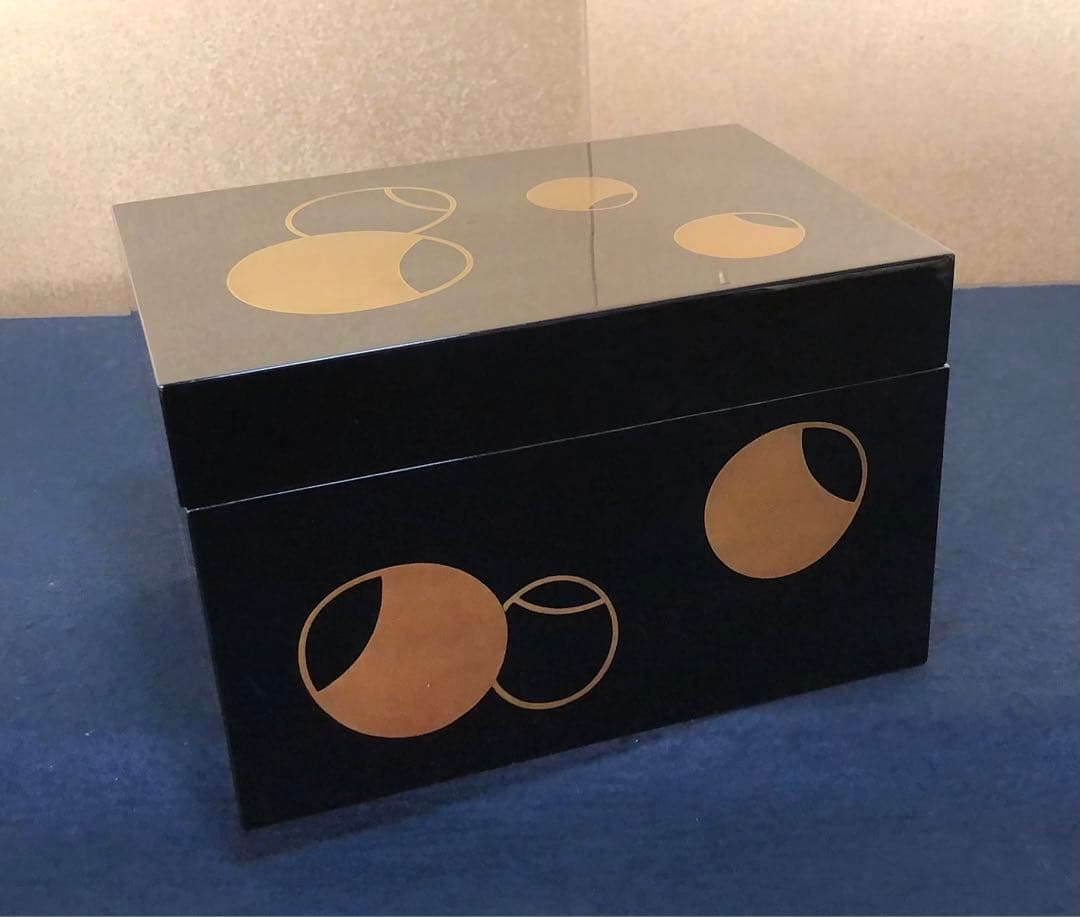 割引❗️《R》輪島塗 壷々蒔絵 茶箱 茶平一斎 お茶道具6点付 260203く4