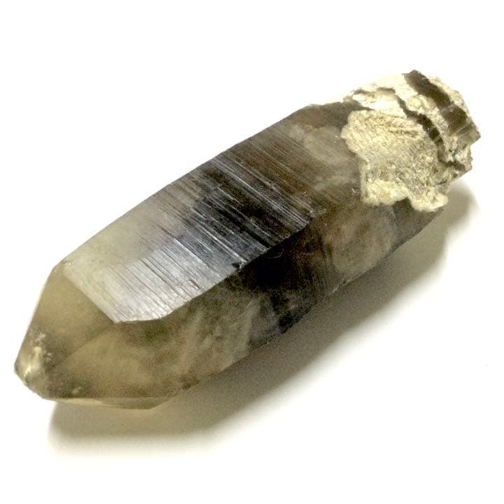 【強力な邪気祓い、精神の安定】天然石 スモーキークォーツ 六角柱 原石 ②