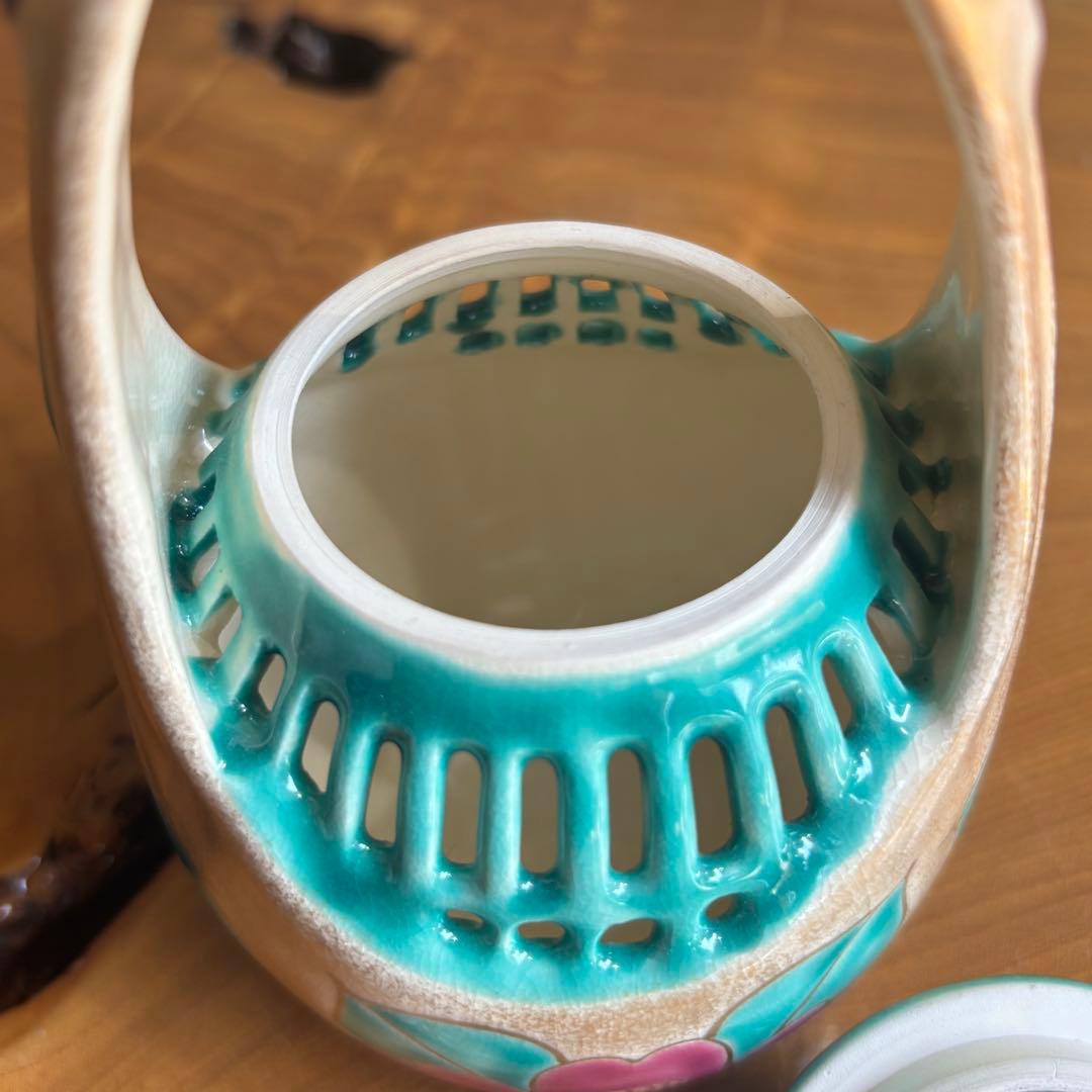 京焼 仁清椿高炉 平安 小川与山 与山窯 共箱