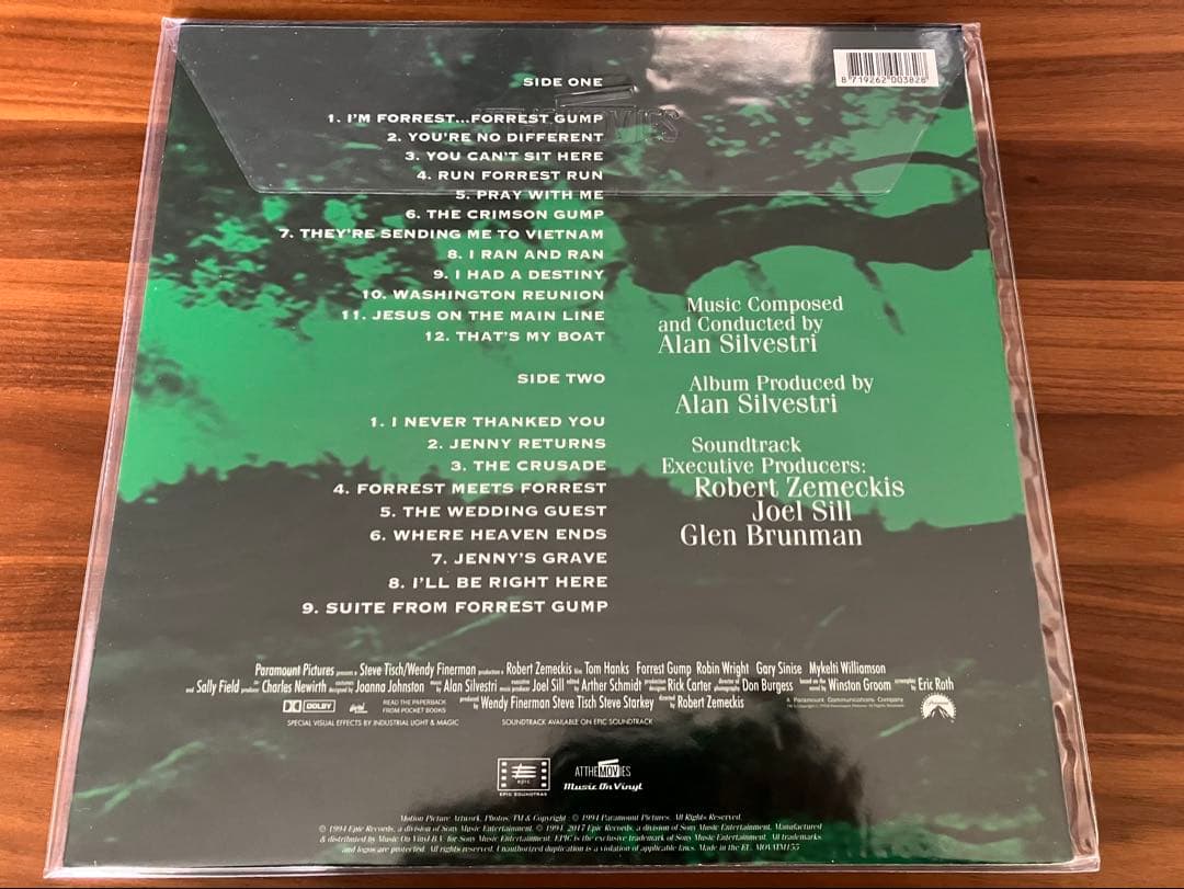フォレスト・ガンプ Forrest Gumpサウンドトラック180g重量盤美盤