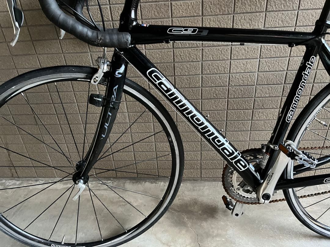 キャノンデール　C9 ロードバイク9速 リアアーム右曲がり有　引き取り希望