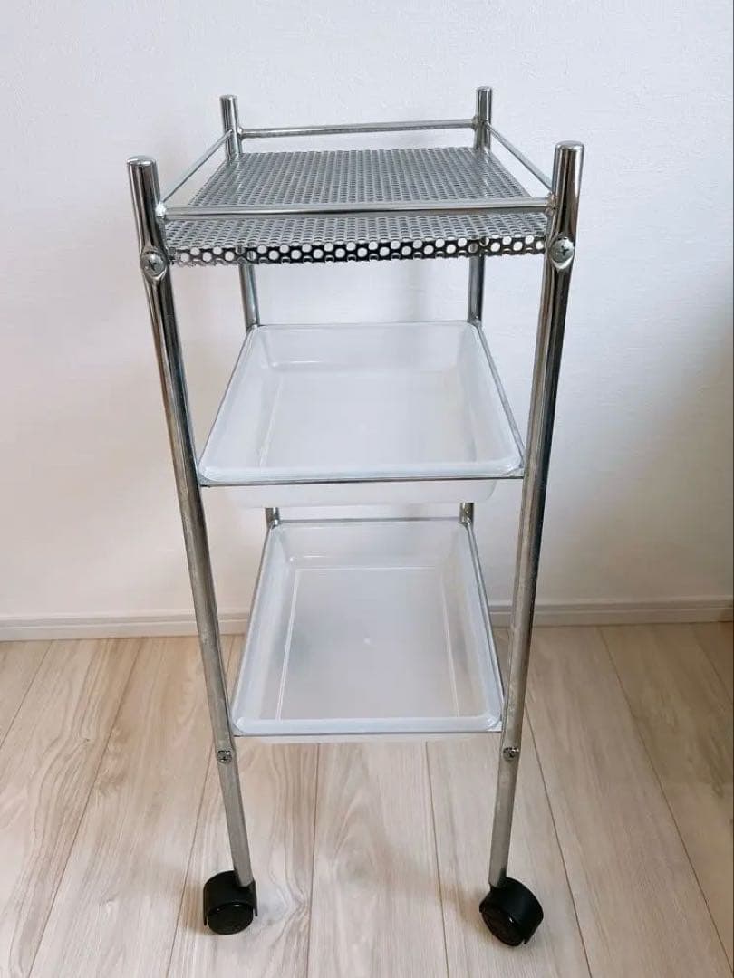 ☆ロコ☆ キャスター付3段ワゴン ヘアサロン バーバー 美容室 理容室