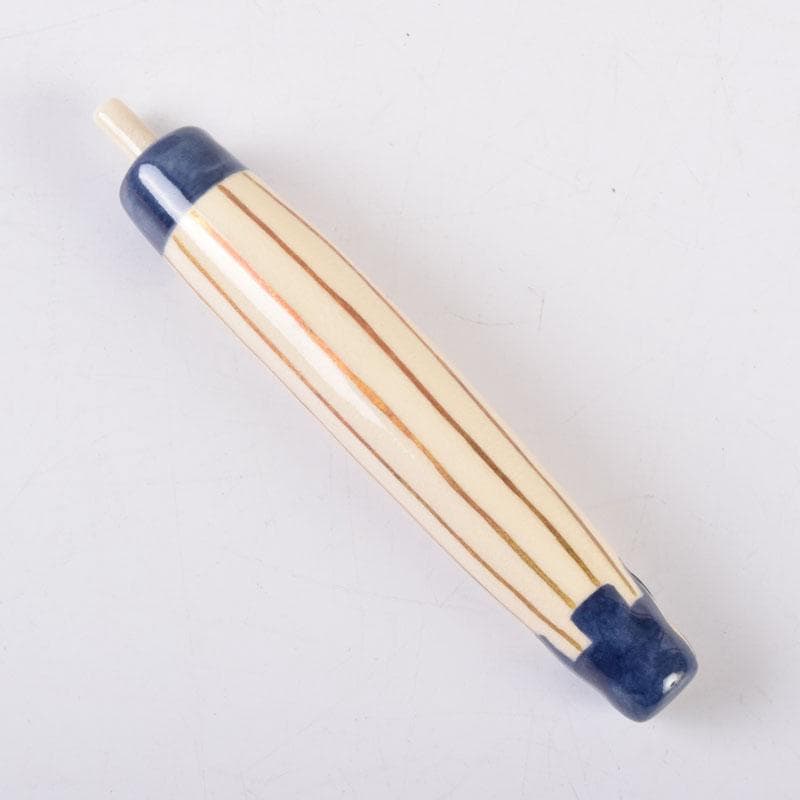 茶道具　栗田焼　岡田佳山作　傘香合　共箱　V　8468