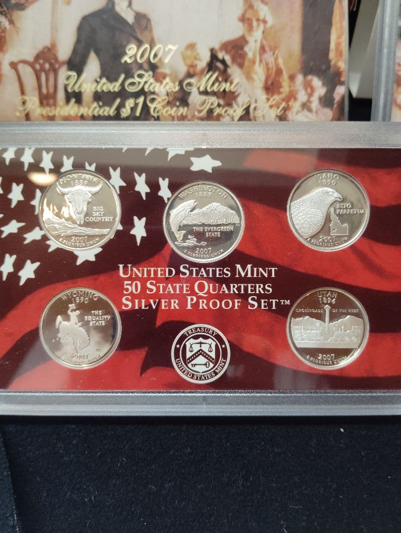 2007年 アメリカ 50州記念銀貨 シルバープルーフセット