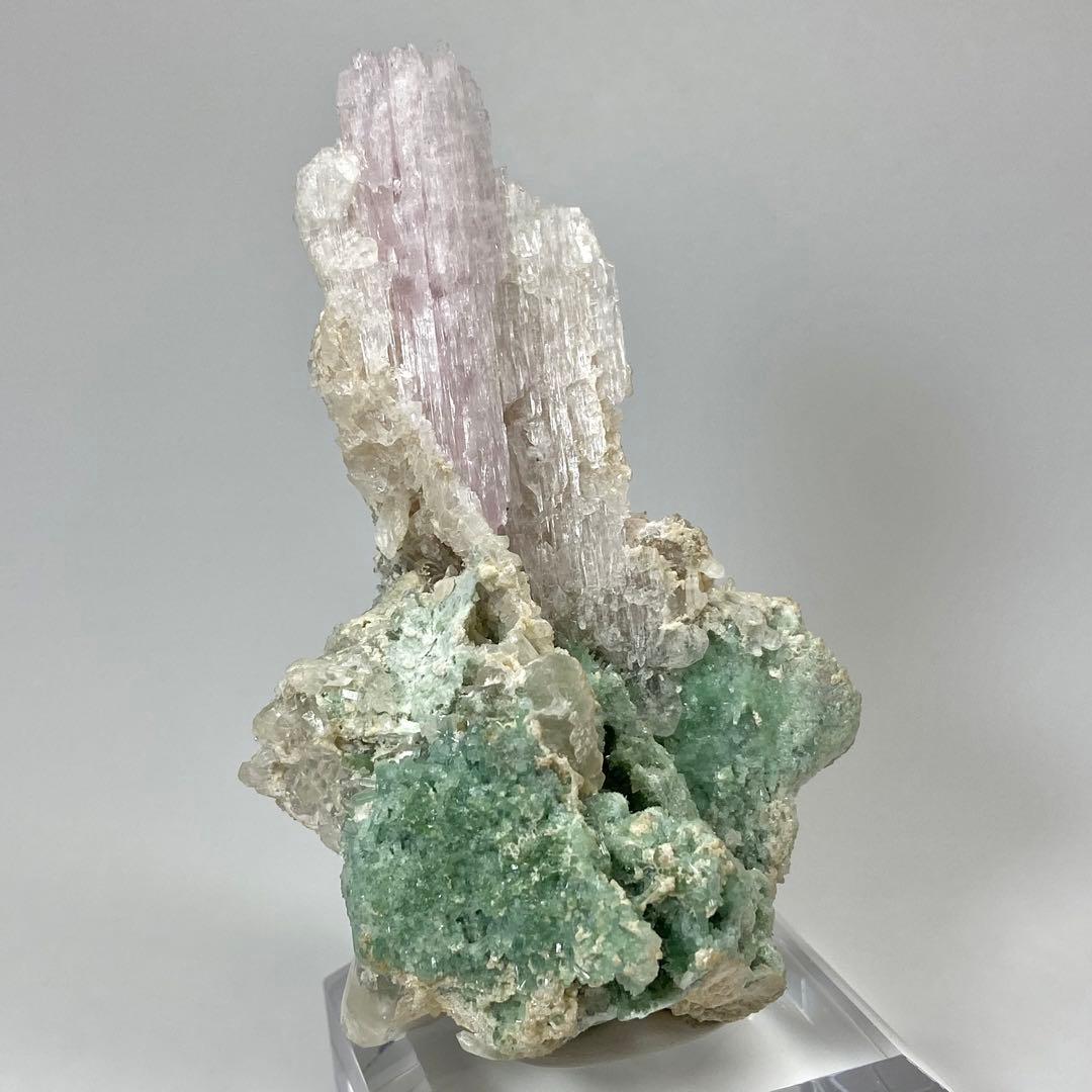 クンツァイト　クォーツ　ブルーアラゴナイト　鉱物標本　原石　天然石　ストーン