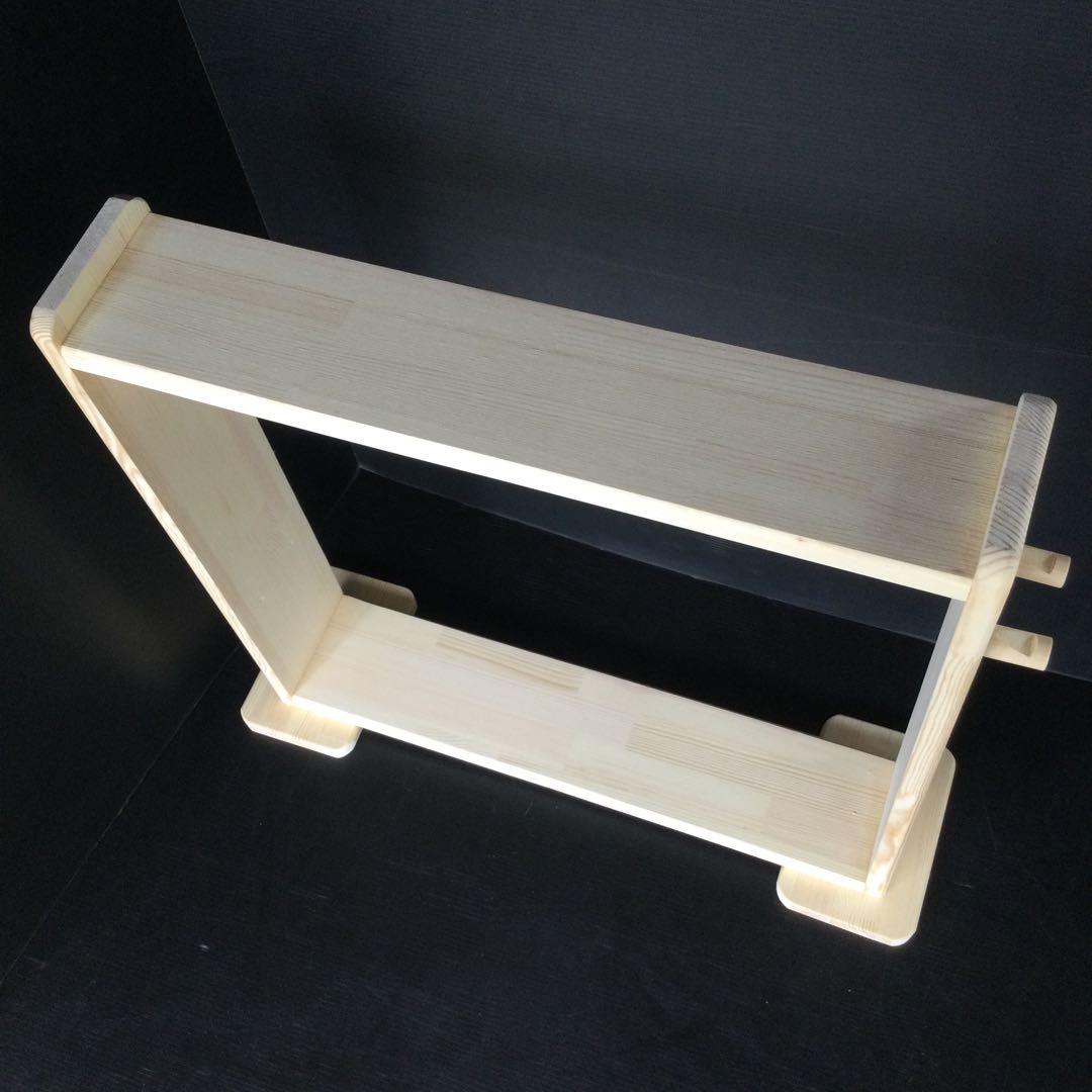 ハンドメイド　ペット、犬服　ハンガーラック　木製　(新品)