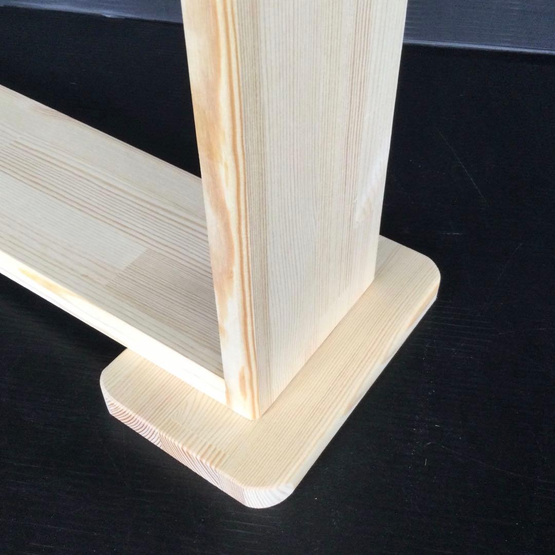 ハンドメイド　ペット、犬服　ハンガーラック　木製　(新品)