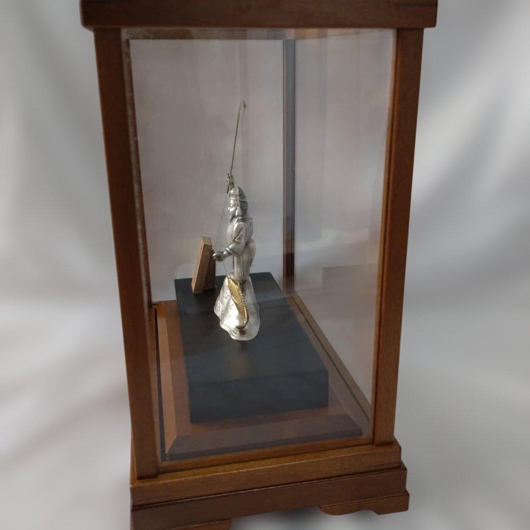 カ*ツ様 武比古作　純銀　恵比須　置物　インテリア　縁起物　刻印有り　箱付き