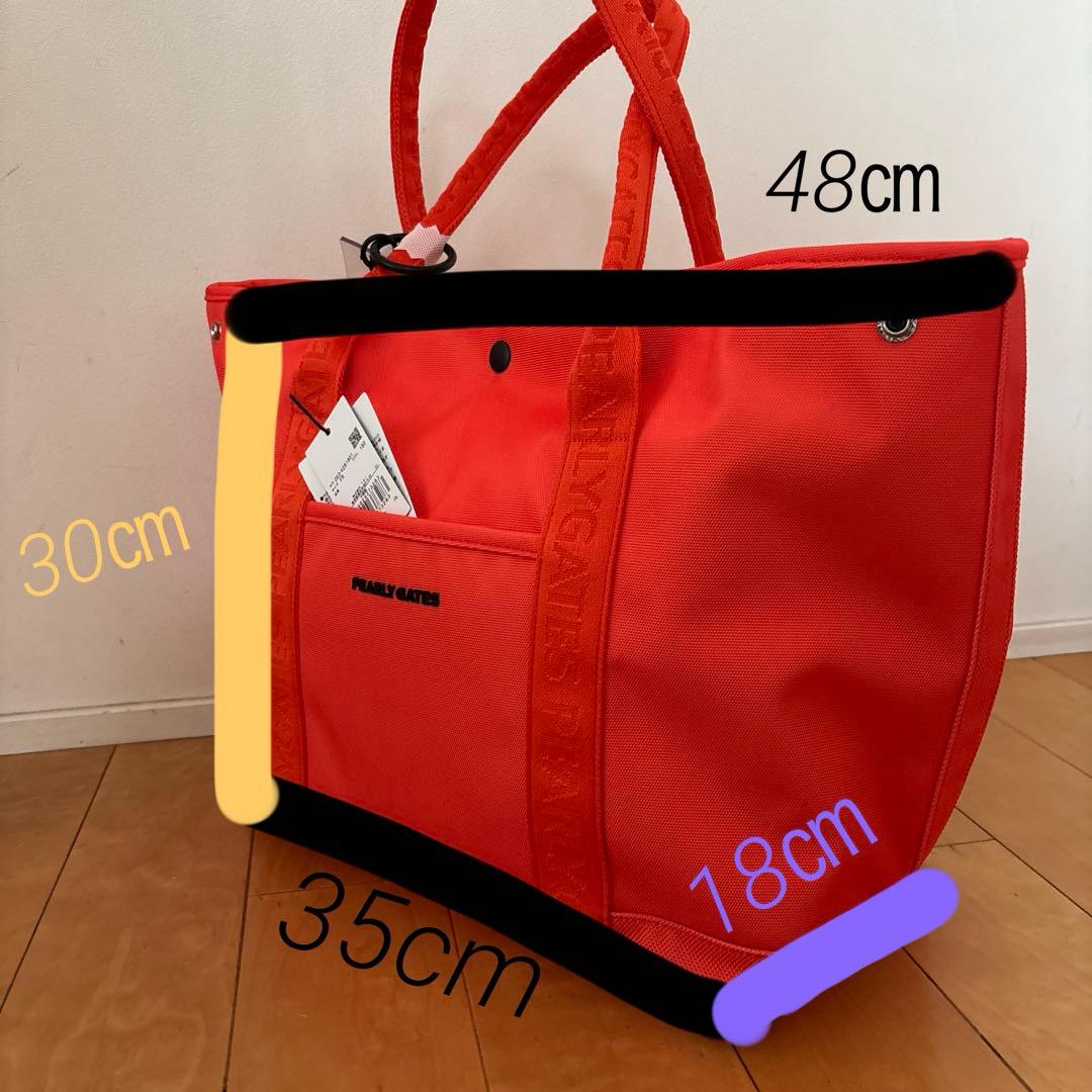 PEARLY GATES オレンジ トートバッグ