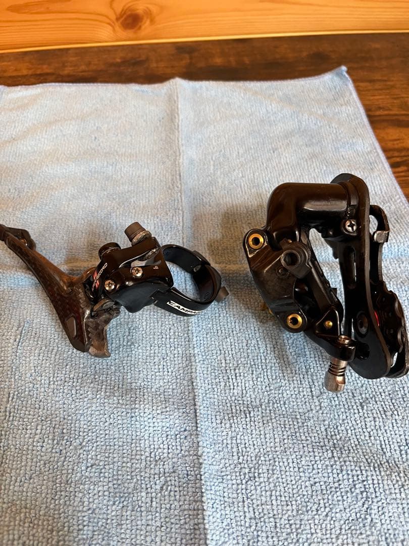 カンパニョーロ　スーパーレコード11速用クランク、前後ディレイラー、前後ブレーキ