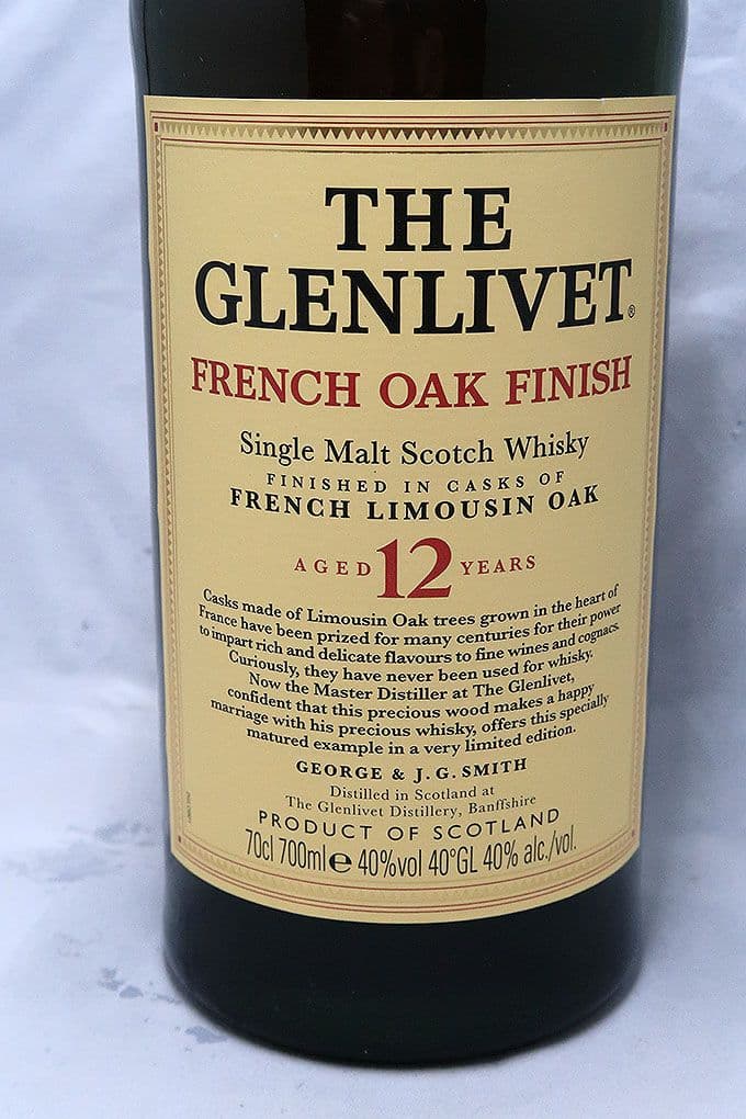 グレンリベット１２年フレンチオークフィニッシュシングルモルトウィスキー
