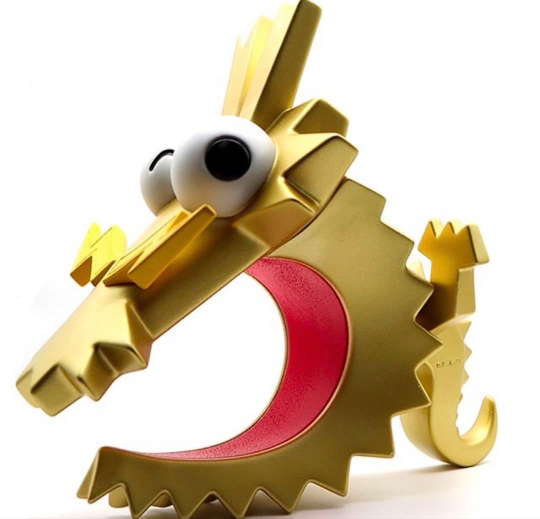 ★コロドラゴン ゴールド★フィギュア★ソフビ★コロコロコミック★SOFVIPS